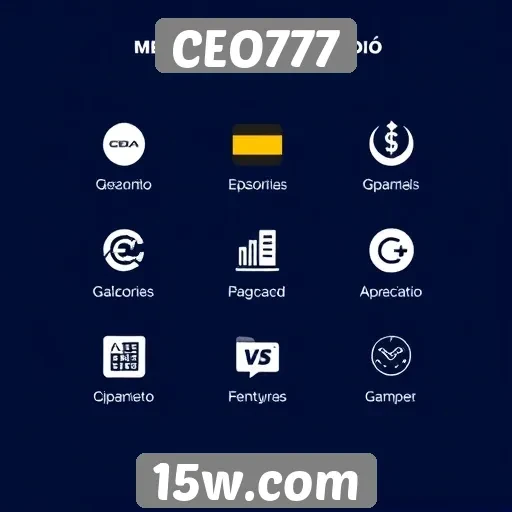 Métodos de pagamento disponíveis no CEO777
